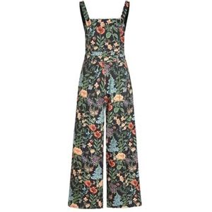 KIKIATA Jumpsuit met bloemenknopen en wijde pijpen, dames, zomer, boho, casual jumpsuits, wijde pijpen, overall, bloemenprint, baggy rompertjes, modieuze playsuit, broek, tuinbroek voor vrouwen,