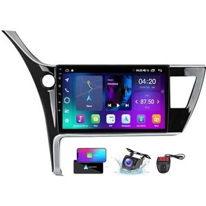 Android 13 QLED Autoradio voor Toyota Corolla 11 Auris 2017-2018 - Ingebouwde DSP/Carplay/Android Auto - Camera + DVR - 9 inch 2 Din - Stuurbediening - FM AM RDS DAB Radio - BT 5.0(NF-2)