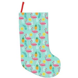 Roze Flamingo Print Kerst Kousen,Vakantie Party Decoraties