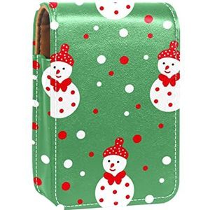 Lipgloss Houder Lipstick Case Draagbare Mini Lipstick Opbergdoos Reizen Lipstick Organizer Case met Spiegel voor Vrouwen 2 (22), Meerkleurig, 9.5x2x7 cm/3.7x0.8x2.7 in