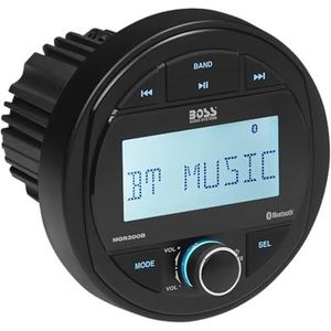 Boss - Marine Meter Radio - AM/FM-ontvanger - Waterbestendig - USB-update