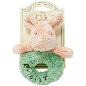 Officiële Disney Winnie de Poeh Knorretje Rammelaar - Soft Toy Ring Rammelaars voor baby's door Rainbow Designs