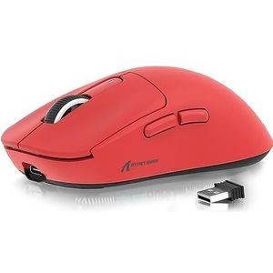 ATTACK SHARK X3 49g SUPERLIGHT-muis, PixArt PAW3395-gamingsensor, BT/2.4G draadloze/bedrade gamingmuis, 26000 DPI, 200 uur batterij, kantoormuizen voor Win11/Xbox/PS/Mac