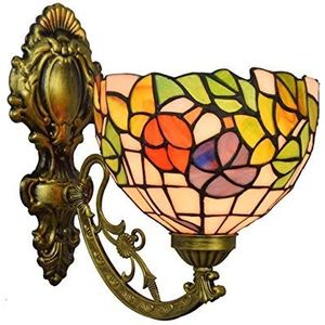 Tiffany Lamp Wandlichtwand Tiffany Stijllichten Pastorale Bloemen Wandlamp Wandlamp Omhoog Voor De Bodem Voor Kamer Woonkamer Gang Balkon