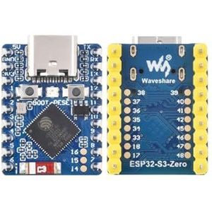 ESP32-S3 Mini Development Board with Pre-soldered Header, Based on ESP32-S3FH4R2 Dual-Core Processor, 240MHz Running Frequency, Support 2.4GHz Wi-Fi (802.11 b/g/n) & Bluetooth 5