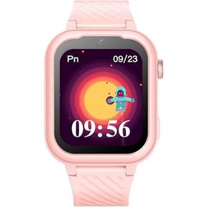 Garett ESSA 4G Smartwatch voor kinderen, 4,6 cm (1,83 inch), IP67, GPS, Bluetooth, SOS, stappenteller, slaapmonitor, roze, Roze