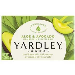 Yardley London Aloë & Avocado Badzeepstuk, Natuurlijk Hydraterend, 113 g