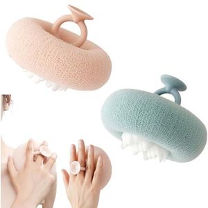 Douchespons voor lichaam, bad courtesy spons zeepballen voor vrouwen, scrub je lichaam en geniet van de douche (klein, 2)