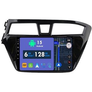 RoverOne Autoradio GPS voor Hyundai I20 2015 2016 2017 2018 Carplay Android Auto Stereo Hoofdeenheid Bluetooth WiFi Radio Speler Sat Navigatie