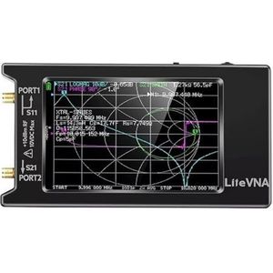 Antenne-analysator, 4 inch LiteVNA 6GHz Vector Netwerk Analyzer 50KHz-6,3GHz Antenne TFT LCD Kortegolf MF HF VHF, voor netwerkkabeldiagnostiek