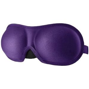 Cmis Kbei 3D Slapen Oogmasker Reizen Rest Aid Oogmasker Cover Patch Paded Zacht Slaapmasker Blinddoek Eye Relax Massager Schoonheid Tools (Paars, 1 ST)