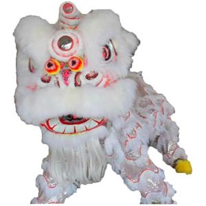 Leeuwendans Chinees Nieuwjaar Leeuwendans Hoofd Mascotte Kostuum Chinese Volkskunst Wol Leeuwendans Volwassenen Kleding Cosplay