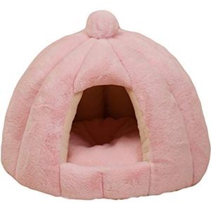 Beskie Huisdier Tent Grot Bed Voor Kleine Honden Katten Kitty Huisdieren Puppy Dieren Verwijderbaar Kussen Pompoen Slaapzak Dikke Fleece Warm Zacht Hondenbed Knuffelaar Burrow House Gat Iglo Nest Gezellig Bed Voor Kat