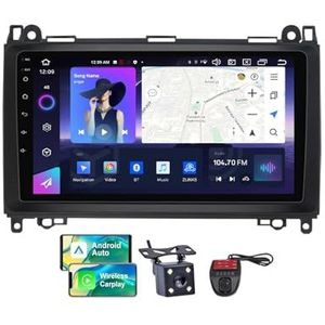 Android 13 GPS-Autoradio voor Mercedes-Benz B-Class T245 2005-2011 9 inch Screen met BT 5.0/SWC/FM RDS DAB+ Radio/Carplay Android Auto/DSP Video Stereo Speler + DVR Achtercamera(NF-3)
