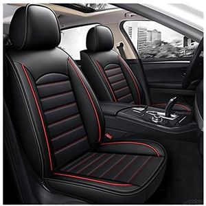 Stoelhoezen Beschermhoezen Voor Hyundai Voor Tucson Voor Santa Fe I30 I40 Universele Auto Seat Cover Voor Veloster Voor Genesis Voor Venue Voor Terracan Voor Ioniq Voor Accent(Zwart rood,B)