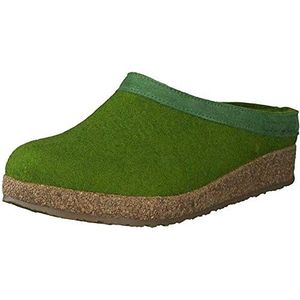 HAFLINGER - Torben uniseks pantoffels, Grasgroen 36, 44 EU