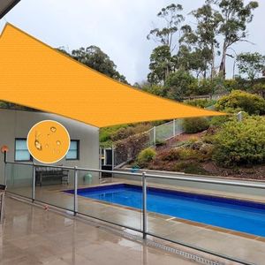 NAKAGSHI Zonnezeil, waterdicht, geel, 2 x 2 m, rechthoekig zeil voor buitenschaduwtent, geschikt voor tuin, outdoor, terras, balkon, camping, gepersonaliseerd