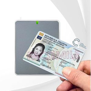 Internavigeren uTrust 3700F – USB-C – RFID- en NFC-lezer voor elektronische identiteitskaart CIE 3.0 voor toegang tot ANPR, INPS, INAI, innameagentschap en websites van de P.A.