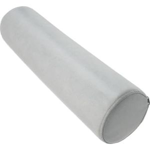 Rond rolkussen Nekrol Kussen van traagschuim Traagschuim rolkussen voor knieën/benen/nek Volledig rolkussen/rond cilindervormig kussen om op te slapen(Lichtgrijs,20cmx60cm)