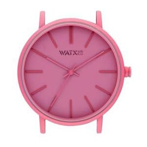 Watx&Co lors Nebula Womens analoog quartz horloge met lederen armband WXCA3038, Roos, Quartz horloge