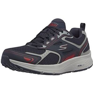 Skechers Men's Go Run Consistent-Performance Running & Walking Shoe, Navy/Red, Numeric_11 X-Wide