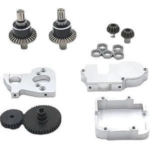 Metalen upgradekit for WLtoys 144010 144002-01 124016-17-18-19 afstandsbedieningsauto(Silver)