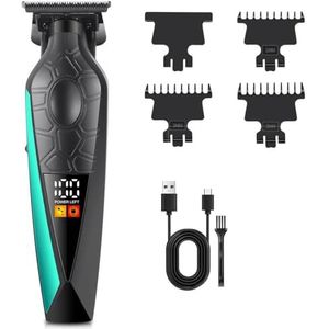 Tondeuse voor mannen, elektrische tondeuse carving push tondeuse kale kapsalon elektrische kappersmachine 0 meskop (groen)