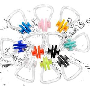 Voarge Neusklem voor zwemmen, 10 stuks, voor volwassenen en kinderen, zwemmen, vrije duikers en beginners