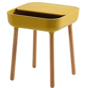 Bijzettafel Opvouwbare salontafel, kleine ronde tafel, kleine zijtafel, geschikt for thuis, woonkamer, slaapkamer Salontafels voor Woonkamer (Color : Yellow, Size : F)