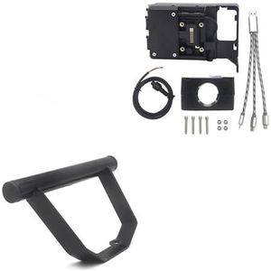 Navigatiebeugel Voorruit Voor REBEL CMX500 CMX300 2017 2018 2019 2020-2021 Motorfiets Mobiele Telefoon GPS Montage Navigatiebeugel Draadloze Oplaadstandaard Navigatie Beugel(22mm USB Stand)