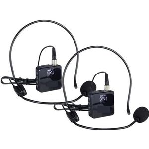 Draadloos Microfoonsysteem Headsetmicrofoon Reversmicrofoon UHF Met Oplaadbare Bodypack-zenderontvanger For PA-luidsprekeropname(BG-162U)