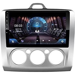 Android 10 Bluetooth Autoradio Dubbel Din Multimedia Speler 9 inch Touchscreen Auto Stereo Voor Ford focus 2004-2011 Met GPS Ondersteuning Spiegel Link/Stuurbediening Dual USB Backup Camera (Color :