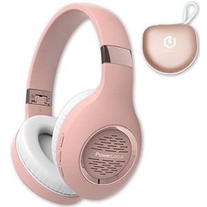 PowerLocus draadloze hoofdtelefoon met Bluetooth over-ear, hifi-stereo-diepe bas, zachte oorbeschermers, opvouwbare hoofdtelefoon met ingebouwde microfoon, draadloze en bedrade headset voor mobiele