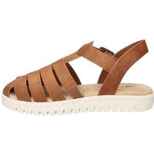 Easy Street Dames Denalize platte sandaal, bruin, 39 EU