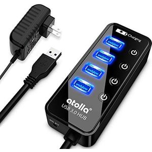 N/P USB 3.0 Hub Actief met voeding, 7-poorts USB 3.0 Hub (Small)