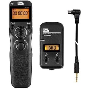 Pixel TW283-N3 Draadloze afstandsbediening Timer Intervalometer Compatibel met Canon EOS R5 10D 6D-II 1DX-II 1DX-III 1DS-III 1D-C 1D-IV 1D-III 1D-II N 5D-II 5D-III 5D-IV 5D 5DS 5DS-R 6D 7D-II 50D 40D