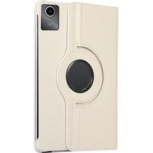 Tablet Case Geschikt for Lenovo Tab M11 2024 11inch TB-330FU 360 Graden Roterende Flip Stand Cover(White)