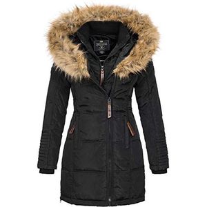 Geographical Norway Belissima Winterparka voor dames, maat XL, bontcapuchon