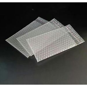 Zelfsluitende wikkelenvelop Transparante bubbelverpakkingszakken Doorzichtige schokbestendige verpakkingstas Dubbele film Bubble Bag-35x35 met 4 cm 50 stuks