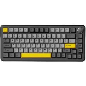 QPSJXN AK820max bedraad mechanisch toetsenbord met aangepaste magnetische schakelaar voor unieke modus (grijs)