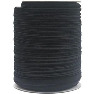 50 100 yards 3/8"" 10 mm elastische piping band touw nylon bias tape laskoord beddengoed ondergoed lingerie naaien ambacht-zwart-100 yards