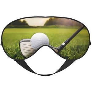 CRJSYCBYB Golfbal Gedrukt Zacht Oogmasker Slapen Oogmasker Reizend Oogmasker