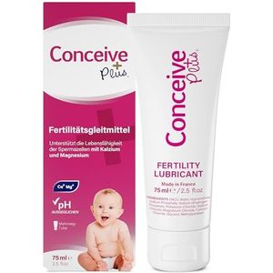 Conceive Plus Vruchtbaarheid smeermiddel, met magnesium- en calciumionen, tube 75 ml