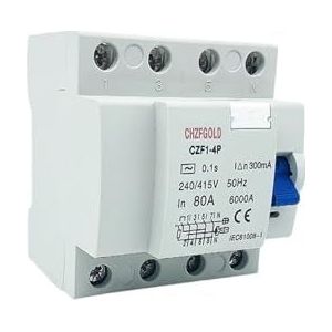 Reststroomonderbreker voor elektrisch voertuig, acculader, 2p 4p 63 amp type b 10ka dc 230v 400v30ma (Maat: AC Class EC type, kleur: 4P32A300MA)