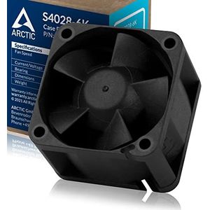 ARCTIC S4028-6K - 40x40x28 mm Ventilator, 250-6000 RPM, PWM Gereguleerd, 4-pins Connector, 12 V DC - Zwart