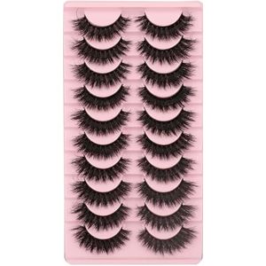 Valse wimpers pluizige dramatische 25 mm wimpers 3D faux nerts wimpers Wispy Pack lange dikke volume zachte strips valse wimpers 8 paar multipack