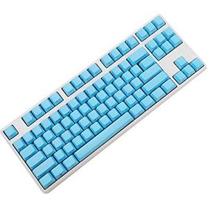 Zij-Gedrukt Dik PBT OEM Profiel 87 ANSI Keycaps voor MX-Schakelaars Mechanisch Toetsenbord (alleen Keycap) (Donkerblauw)