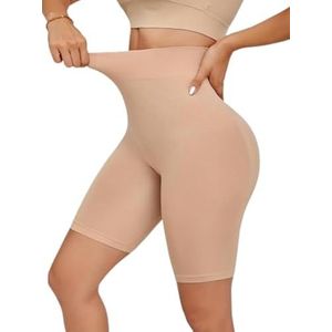 Boolavard High Waisted Body Shaper Shorts Shapewear voor vrouwen Tummy Control Thigh Slimming Technology (Nude, XXL)