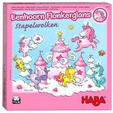 HABA Eenhoorn Flonkerglans - Stapelwolken: Coöperatief spel met 5 eenhoorns en 10 wolkenkristallen