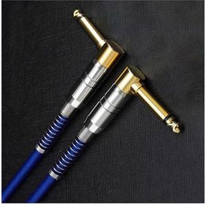 Gitaar Instrument Kabel Blauwe 6,5 Mm Mannelijke Naar 6,5 Mm Mannelijke Stereo-audiokabel Voor Gitaarmixerversterkerluidspreker Gitaar Audiokabel (Color : D, Size : 12m)